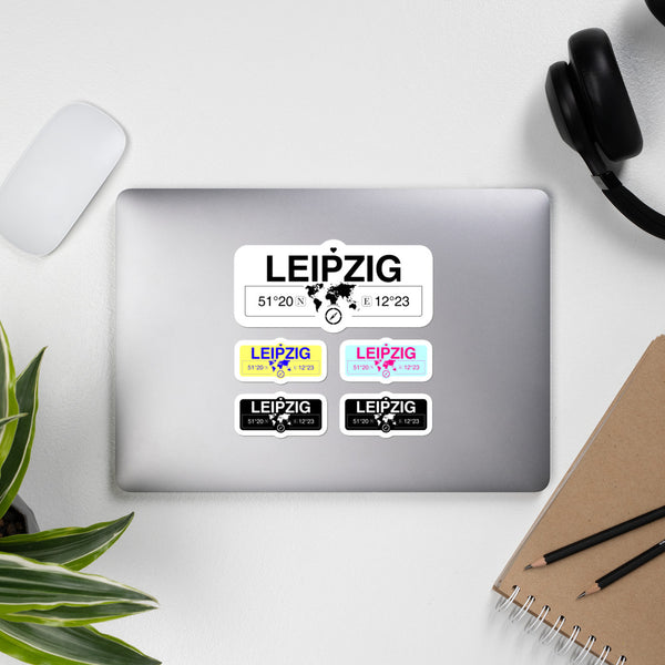 Leipzig, Saxony Stickers, High-Quality Vinyl Laptop Stickers, Set of 5 Pack