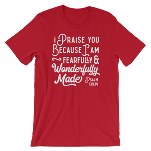 Psalm 139:14 Fearfully Made - Passion Fury Christian T-shirts and more