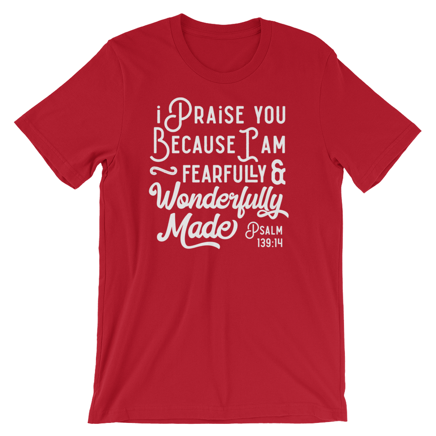Psalm 139:14 Fearfully Made - Passion Fury Christian T-shirts and more