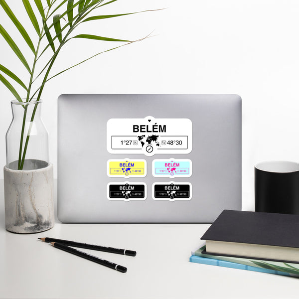 Belém, Brazil High-Quality Vinyl Laptop Indoor Stickers