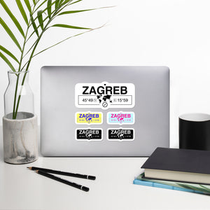 Zagreb, Croatia High-Quality Vinyl Laptop Indoor Stickers