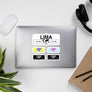 Lima Stickers, High-Quality Vinyl Laptop Stickers, Set of 5 Pack