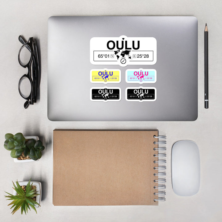 Oulu, Finland High-Quality Vinyl Laptop Indoor Stickers