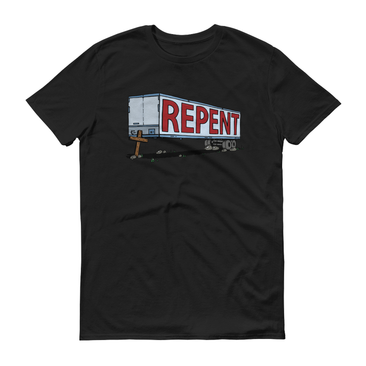 Repent Cross Trailer - Christian Shirts