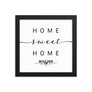 Boulder, Colorado, USA Home Sweet Home With Map Coordinates Framed Artwork