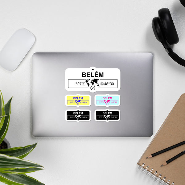 Belém, Brazil High-Quality Vinyl Laptop Indoor Stickers