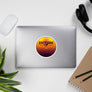 Entebbe Uganda 80s Retrowave Synthwave Sunset Vinyl Sticker 4.5"